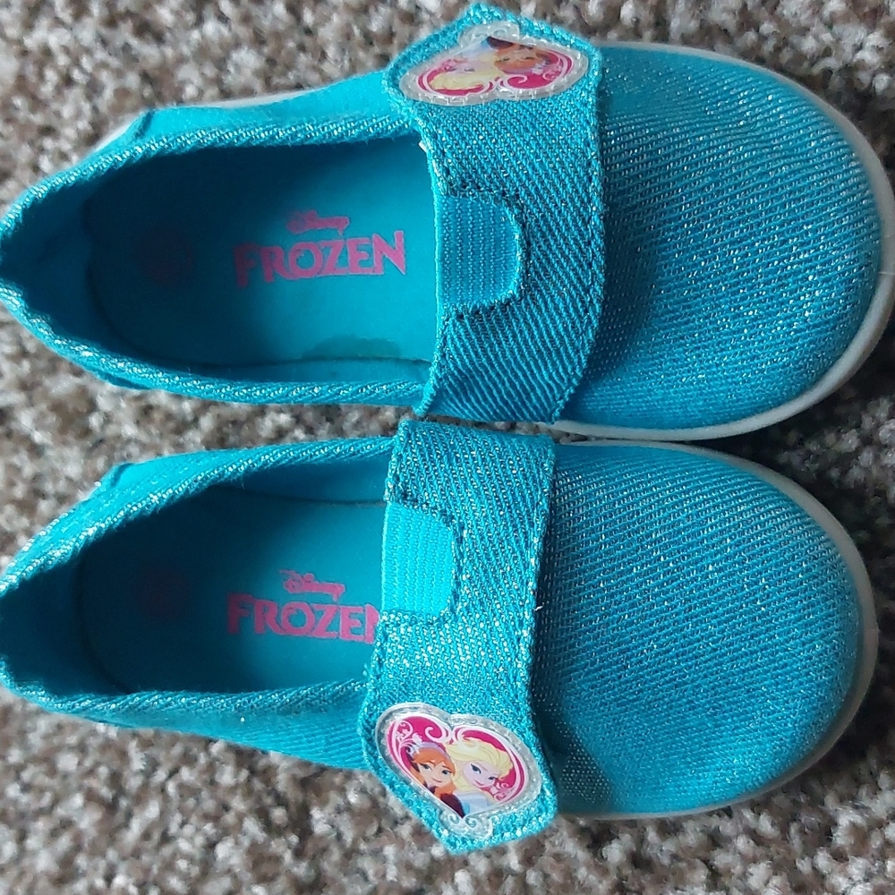 Glitter Blue Frozen Shoes